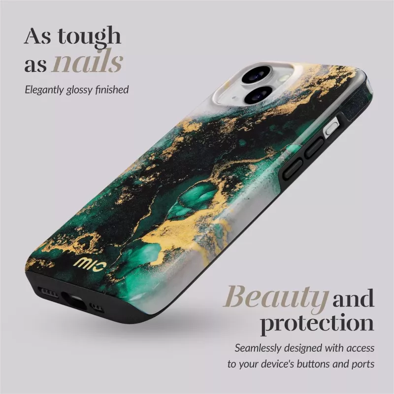 MIO Green Marble Magsafe Compatible for iPhone 17 Pro Max