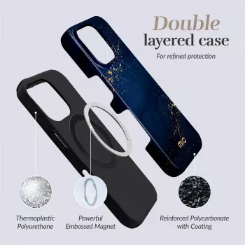MIO Midnight Sparkle Magsafe Case Compatible for iPhone 16