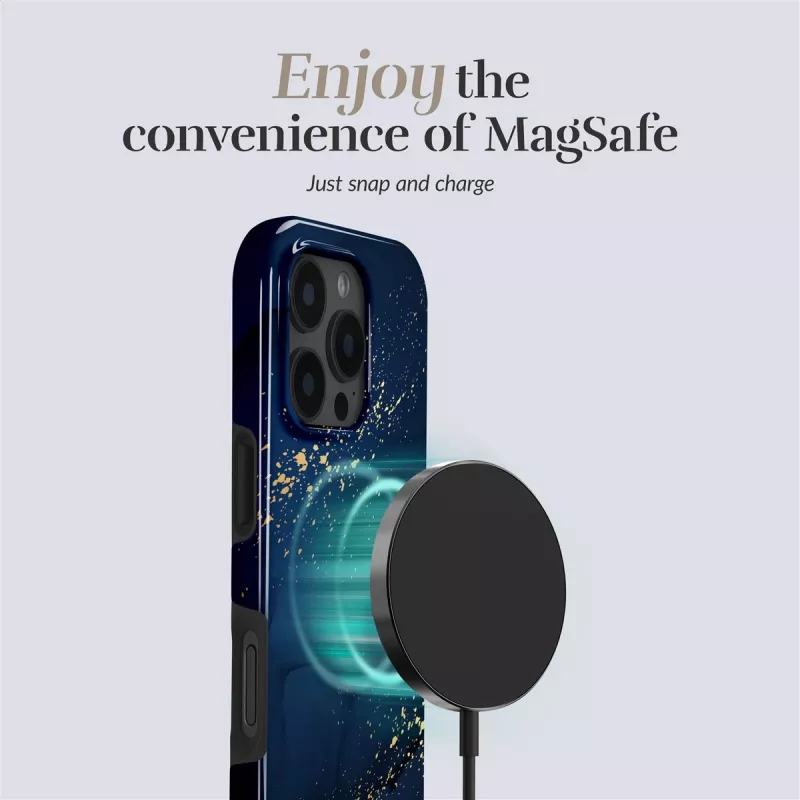 MIO Midnight Sparkle Magsafe Case Compatible for iPhone 16 Pro