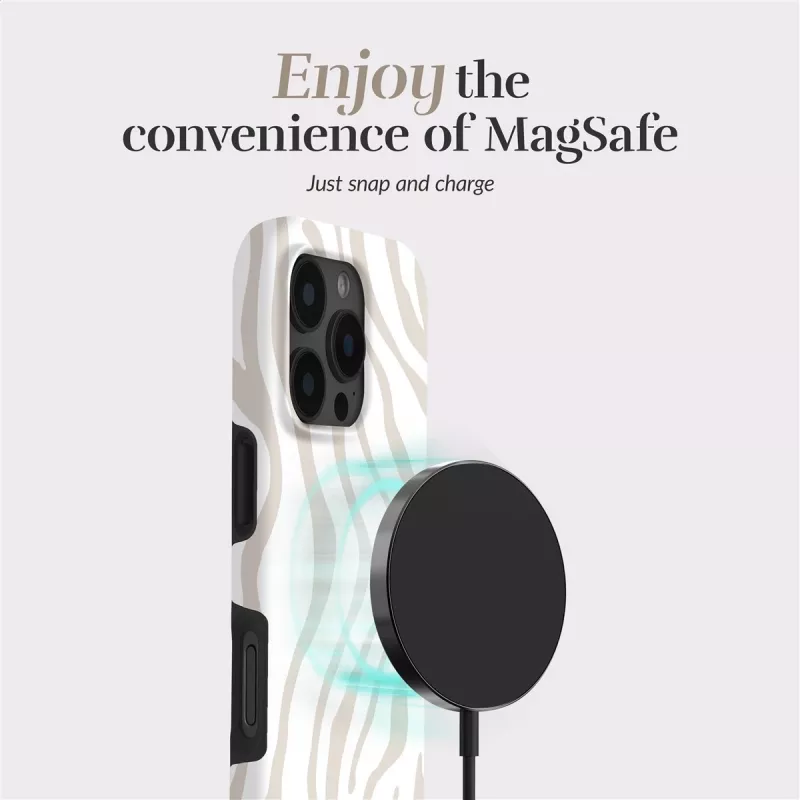 MIO Sandy Zebra Magsafe Case Compatible for iPhone 16 Plus