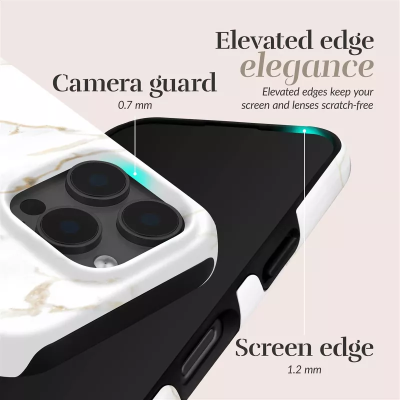 MIO White Marble Magsafe Case Compatible for Samsung S25+ 5G