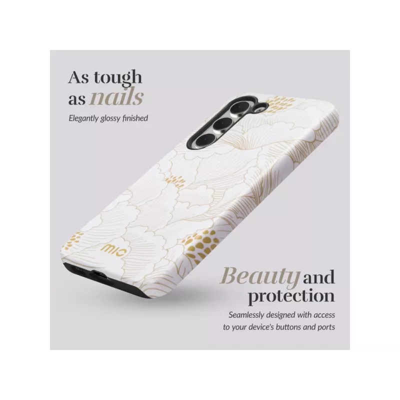 Mio White Roses Magsafe Compatible Case for Samsung S25 Ultra 5G
