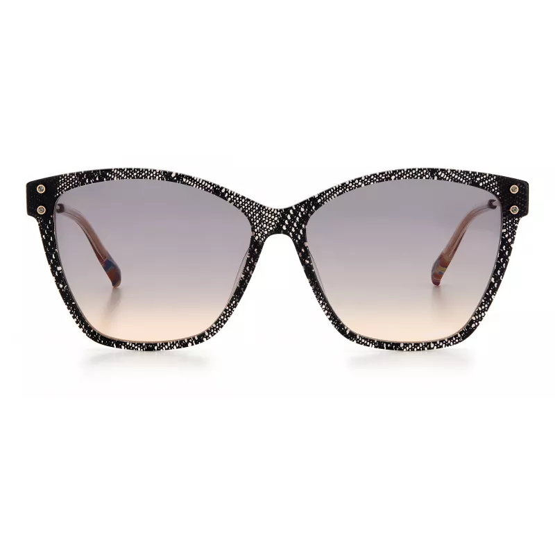 MISSONI naiste päikeseprillid MIS0003SKDXFF - Moekas täisraamiga atsetaatraam gradientläätsedega 56/14/140 mm