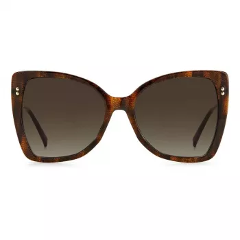 MISSONI naiste päikeseprillid MIS0083S086 - Liblikakujuline atsetaatraam, gradientpruunid läätsed, 58 mm