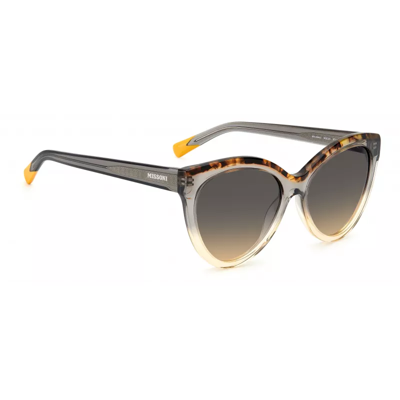 MISSONI naiste päikeseprillid MIS0088SMQEF7 - ristkülikukujuline atsetaatraam, UV400 kaitse, 57 mm lääts