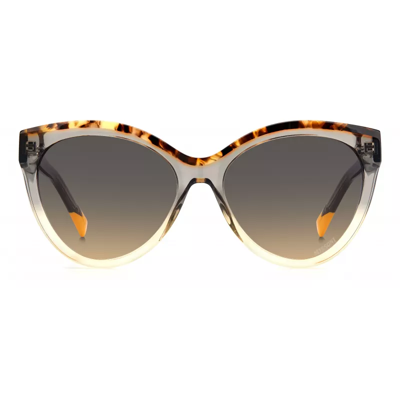MISSONI naiste päikeseprillid MIS0088SMQEF7 - ristkülikukujuline atsetaatraam, UV400 kaitse, 57 mm lääts