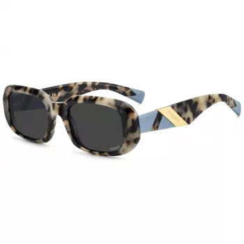 MISSONI Naiste päikeseprillid MIS0220SC9K Havana atsetaat ruudukujulise raamiga hall gradientläätsedega 52/20/140 mm