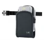 MOBILIS HOLSTER BASIC - Suurus S + rihm | Universaalne väikese seadme ümbris koos rihmaklambri ja aasaga, must nailon, Velcro klapp