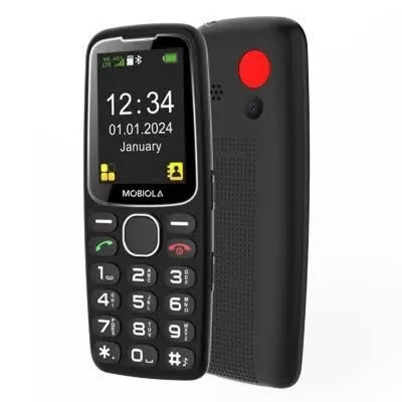 Mobiola MB4120 lihttelefon, must