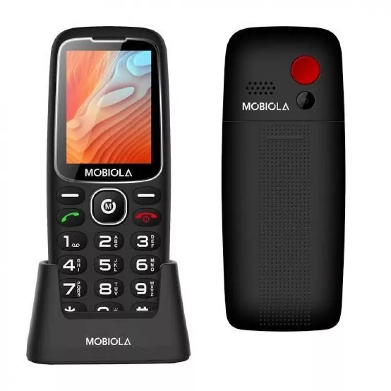 Mobiola MB4120 lihttelefon, must