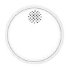 MOES SSD01 ZigBee nutikas fotoelektriline suitsuandur 85dB sireeniga, Tuya rakenduse teavitused, CR123A patareitoitel, valge
