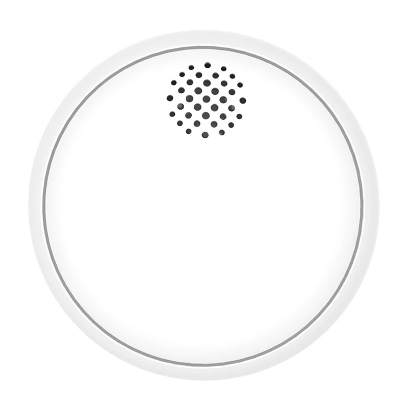 MOES SSD01 ZigBee nutikas fotoelektriline suitsuandur 85dB sireeniga, Tuya rakenduse teavitused, CR123A patareitoitel, valge