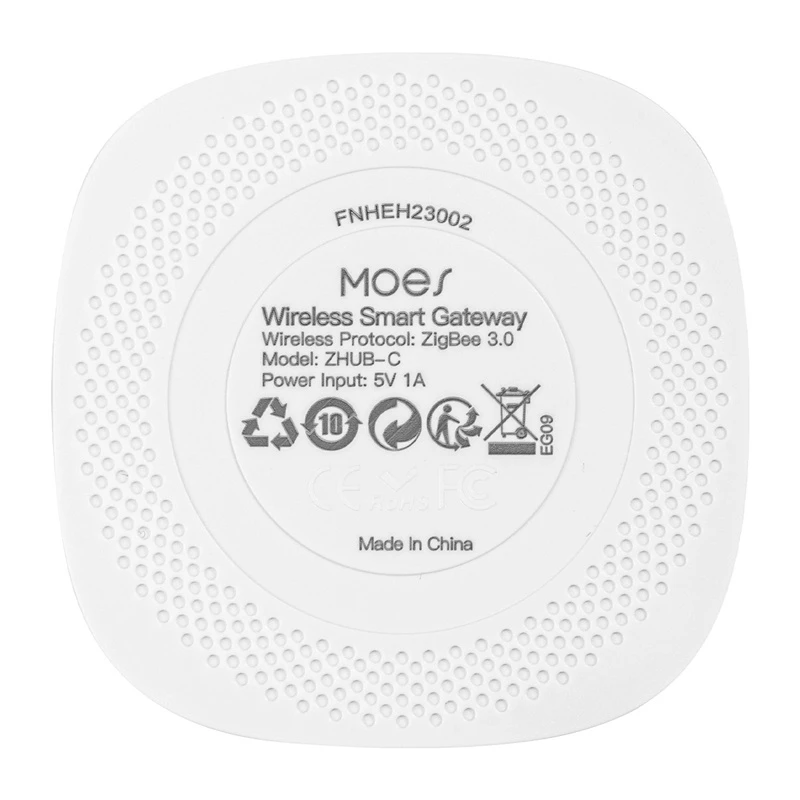 MOES ZHUB-C ZigBee 3.0 Ethernet/Wi-Fi nutikas värav keskus Tuya seadmetele, ühildub Alexa ja Google Home'iga