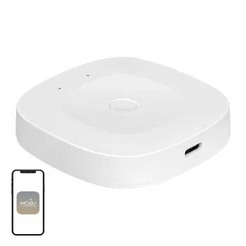 MOES ZHUB-C ZigBee 3.0 Ethernet/Wi-Fi nutikas värav keskus Tuya seadmetele, ühildub Alexa ja Google Home'iga