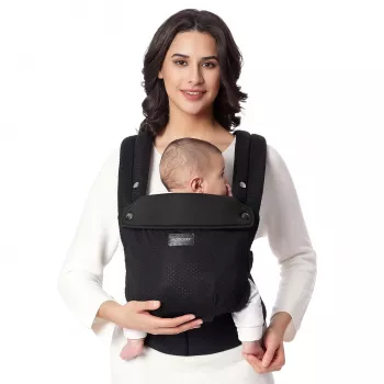 MOMCOZY BC001 Imikukandja Vastsündinust Väikelapseni Air Mesh Must