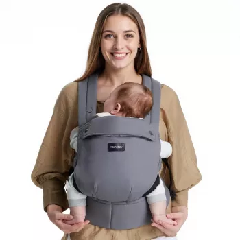 Momcozy BC001 beebikandja vastsündinust väikelapseni puuvillane hall