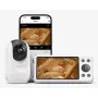 Momcozy BM016-WH12BA-A 5 tolli 720p HD videobeebimonitor pööramise-kallutamise-suurendamisega, kahesuunalise kõnega, temperatuurianduriga, hällilauludega ja VOX-režiimiga - valge