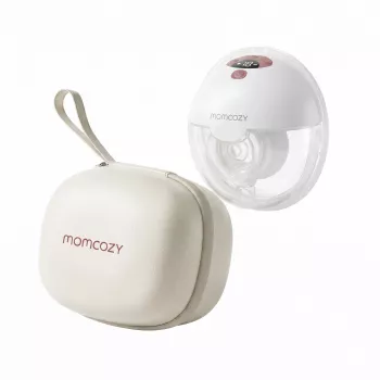 Momcozy M5 Smart juhtmeta elektriline rinnapump, kätevaba, DoubleFit™, punane