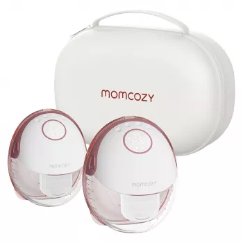 Momcozy M6 kahepoolne kantav elektriline rinnapump aku ja hoiukarbiga