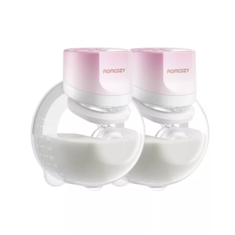 Momcozy S12 Pro Quick Pink Double Pack Shell Breast Pump Wireless Double Pink