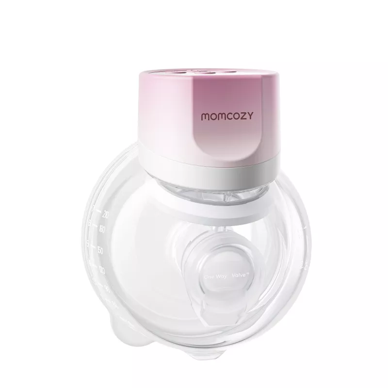 MOMCOZY S12 Pro Quick kantav rinnapump, üksik, juhtmevaba, roosa