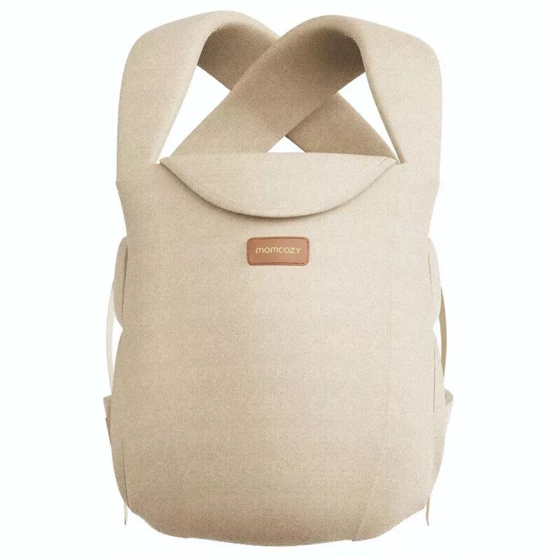 Momcozy WeeSnug vastsündinu kandekott puuvillane khaki (CB002) – ergonoomiline pehme beebikandja 0-12 kuud