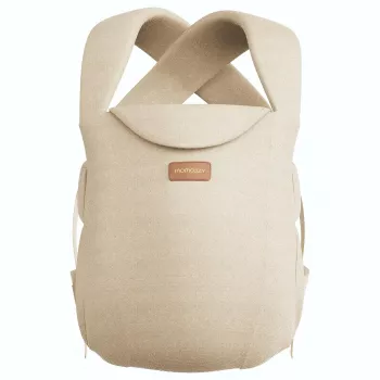 Momcozy WeeSnug vastsündinu kandekott puuvillane khaki (CB002) – ergonoomiline pehme beebikandja 0-12 kuud