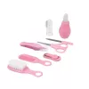 MOMINI Baby Care Kit Pinky - 10-osaline vastsündinu hoolduskomplekt reisikotiga