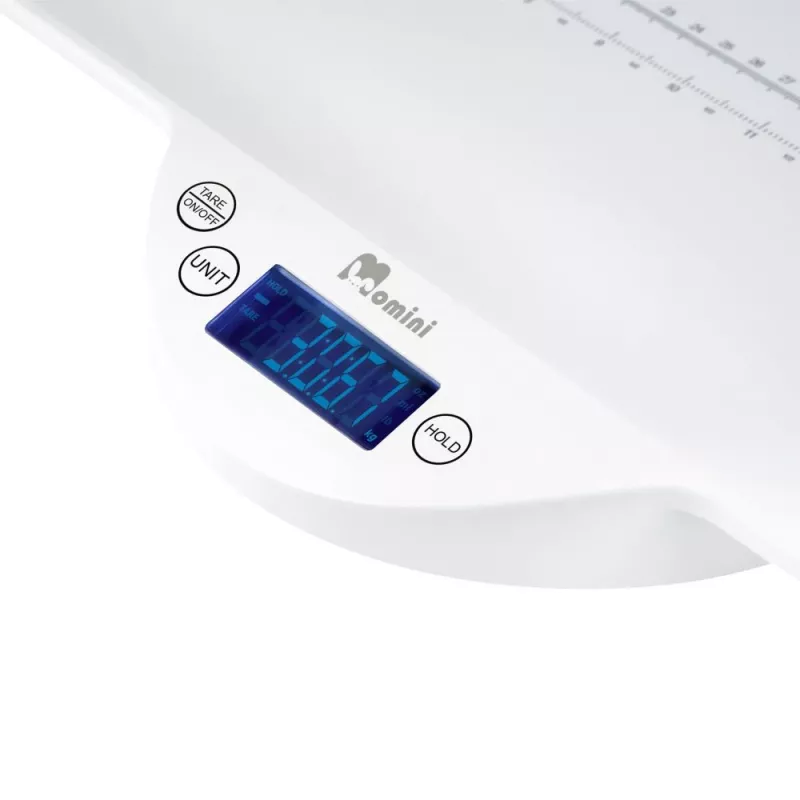 Momini Baby Scale TinyScale - Digitaalne imikukaal 20 kg, 5 g jaotus, valge
