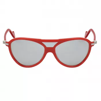 Moncler ML0054-67C Unisex Päikeseprillid - Must raam, suitsuhall lääts, 128 mm läätse laius