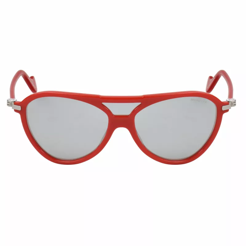 Moncler ML0054-67C Unisex Päikeseprillid - Must raam, suitsuhall lääts, 128 mm läätse laius