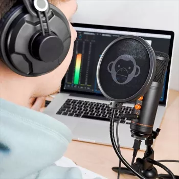 Monkey Banana MICO BK USB kondensaatormikrofon stuudio- ja podcasting-kasutuseks