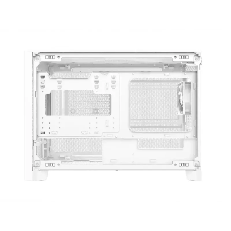MONTECH TEN (W) Mini Tower PC korpus Valge - Micro ATX / Mini-ITX, karastatud klaas, ARGB