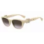 MOSCHINO MOS130-S-SZJ naiste päikeseprillid, Havana atsetaat, ruudukujuline raam, pruun gradientlääts, 55 mm