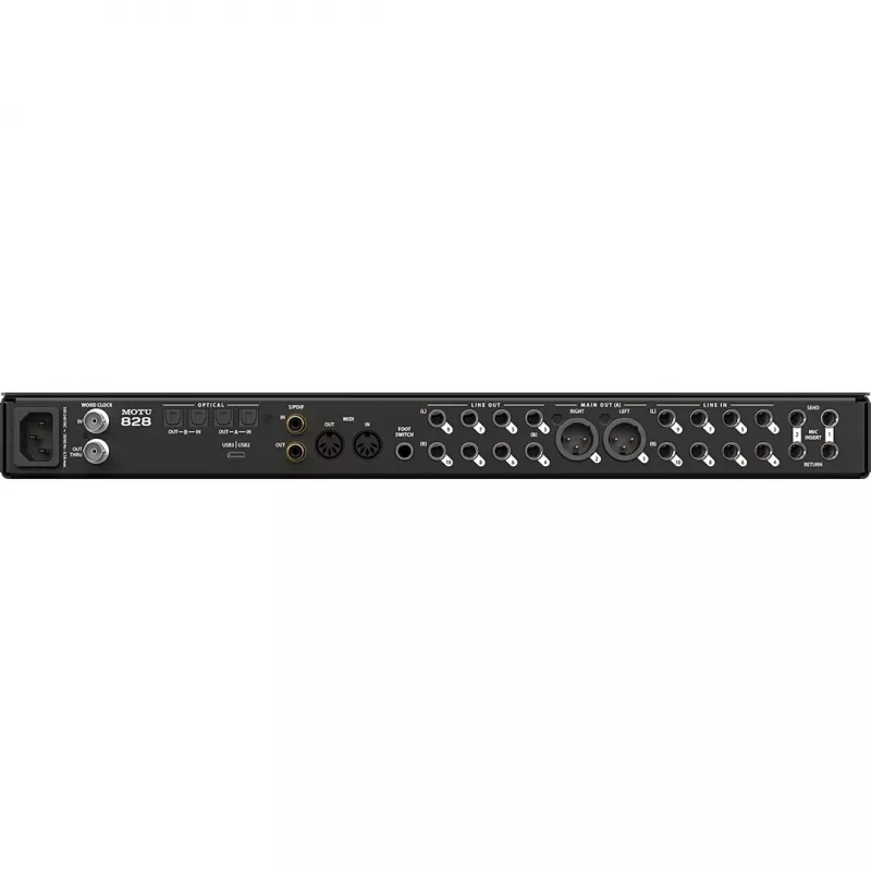 MOTU 828 28x32 Thunderbolt/USB 2.0 heliliides