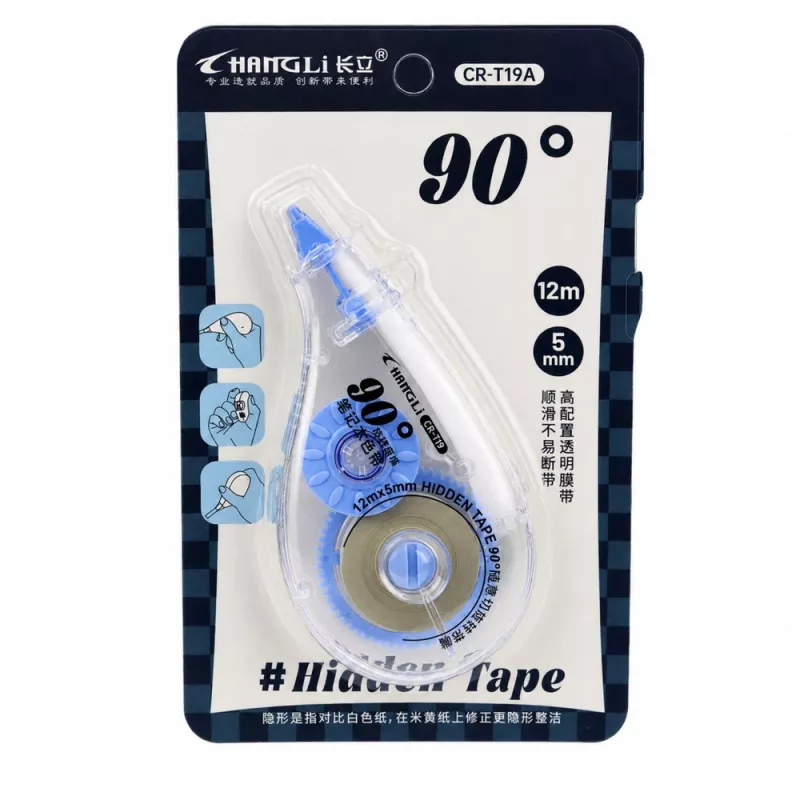 Hiirekujuline täppisparandusteip kooli ja kontori jaoks 5mm x 12m
