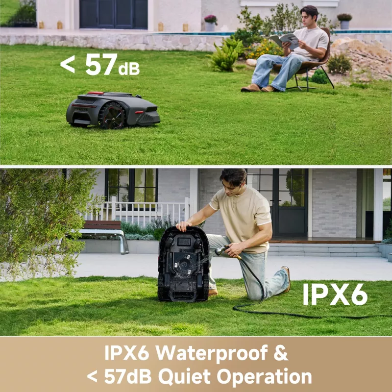 MOVA Lidax Ultra 800 robotniiduk – 800 m², 18 cm lõikelaius, Bluetooth-rakenduse juhtimine, piirdekaabel kaasas