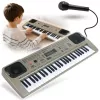 MQ 807 USB elektrooniline õppeklaviatuur, 61 klahvi, 16 tooni, 10 rütmi, hall