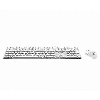 MSI Forge K210 Wireless Combo White US - klaviatuuri ja hiire komplekt