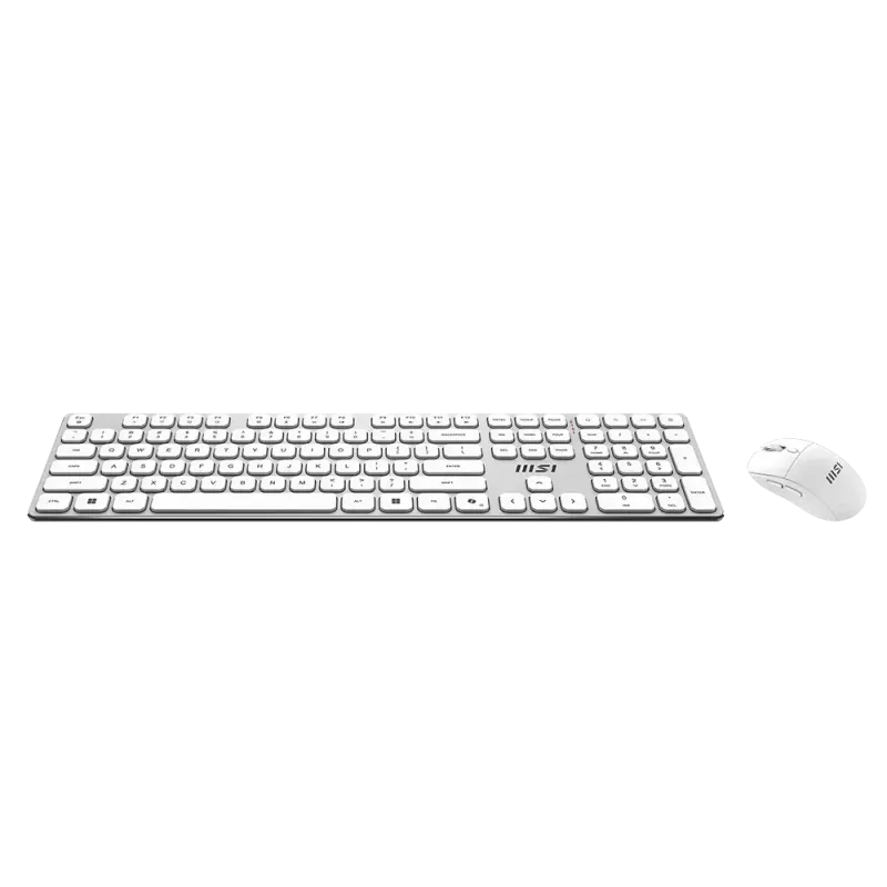 MSI Forge K210 Wireless Combo White US - klaviatuuri ja hiire komplekt
