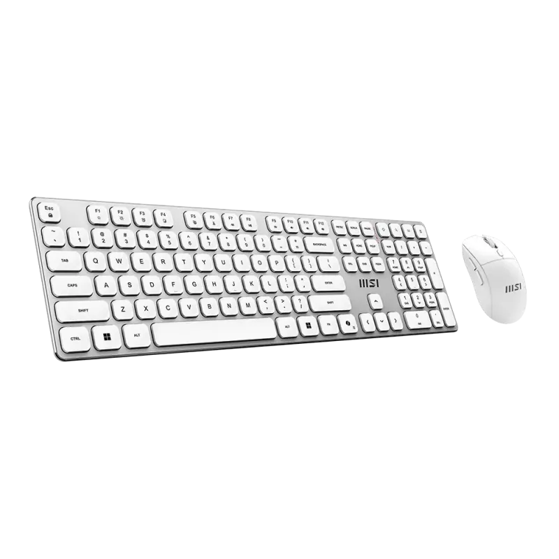 MSI Forge K210 Wireless Combo White US - klaviatuuri ja hiire komplekt