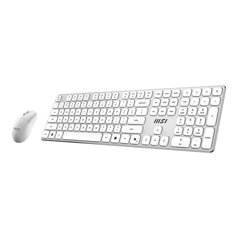MSI Forge K210 Wireless Combo White US - klaviatuuri ja hiire komplekt