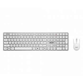 MSI Forge K210 Wireless Combo White US - klaviatuuri ja hiire komplekt