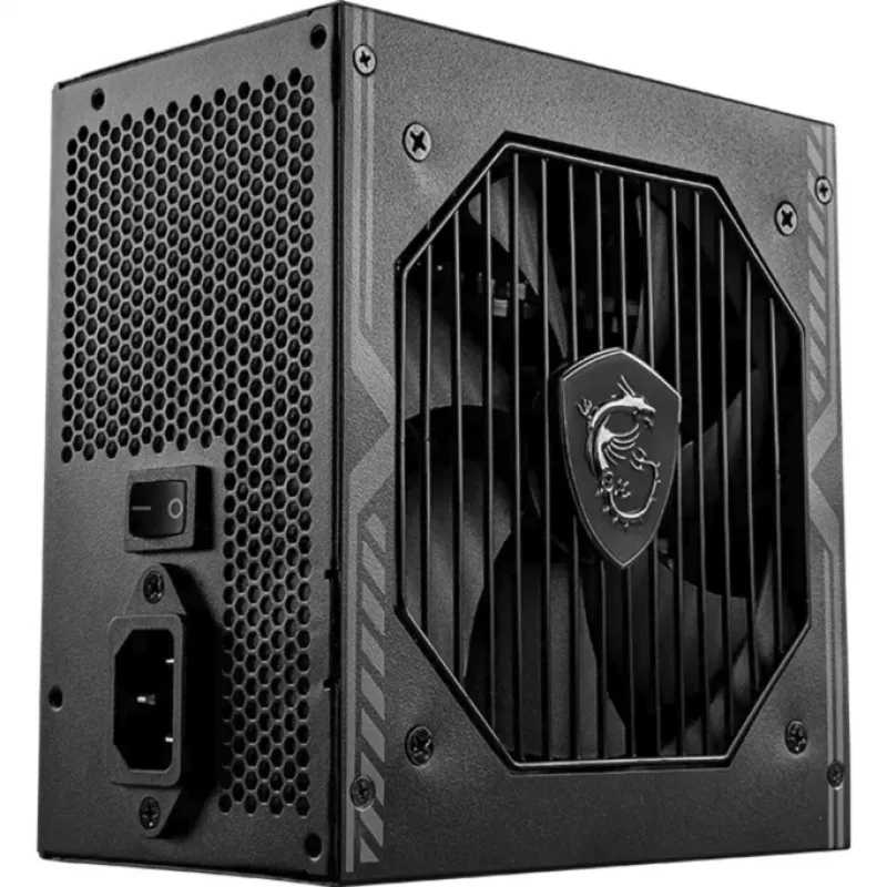 MSI MAG A750BN PCIE5 III 750W toiteplokk, 80 PLUS Bronze, mitte-modulaarne, must