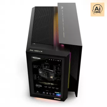 MSI MEG Vision X AI 2NVV9-285AT Lauaarvuti (Must/Läbipaistev, Windows 11 Home)