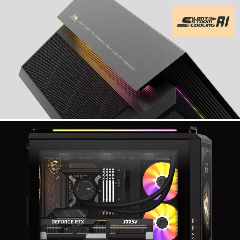 MSI MEG Vision X AI 2NVV9-285AT Lauaarvuti (Must/Läbipaistev, Windows 11 Home)