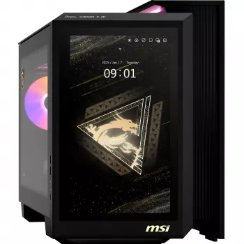 MSI MEG Vision X AI 2NVV9-285AT Lauaarvuti (Must/Läbipaistev, Windows 11 Home)