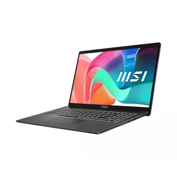 MSI Modern 15 F1MG-886PL 15.6 inch Full HD IPS sülearvuti - Intel Core 5 120U, 16GB DDR5, 512GB SSD, Windows 11 Home, must