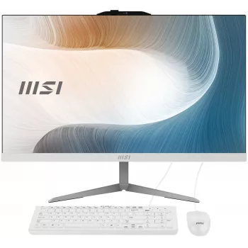 MSI Modern AM242 1M-2024XFR All-in-One PC, 23,8 inch Full HD IPS, Intel Core 5 120U, 8GB DDR5, 512GB SSD, FreeDOS, Must & Hõbe