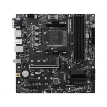 MSI PRO B550M-P emaplaat, AMD AM4, B550, Micro-ATX, 4x DDR4, 128GB max, Dual M.2, Gigabit LAN